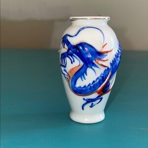 Vintage Japan Dragon Mini Vase